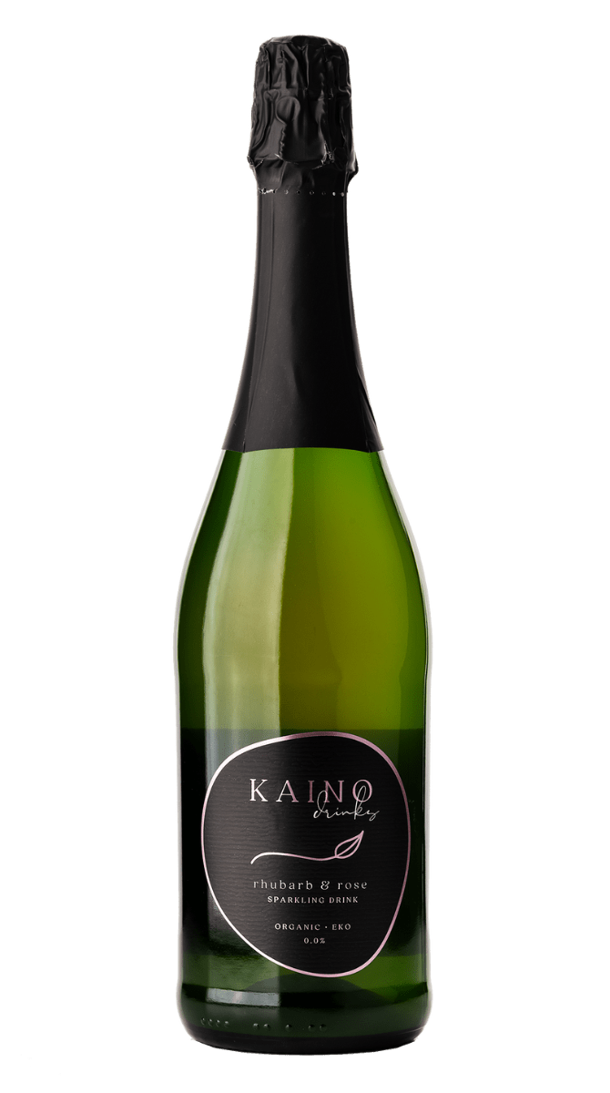 KAINO Drinks Rhubarb & Rose Organic Sparkling Drink 0,0% 0,75L