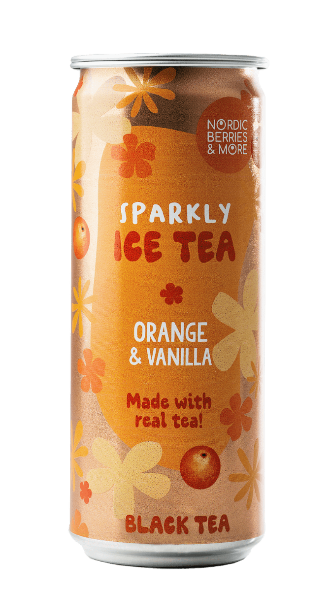 <br>Nordic Berries & More</br>Sparkly Ice Tea Smooth Orange & Vanilla 0,33L