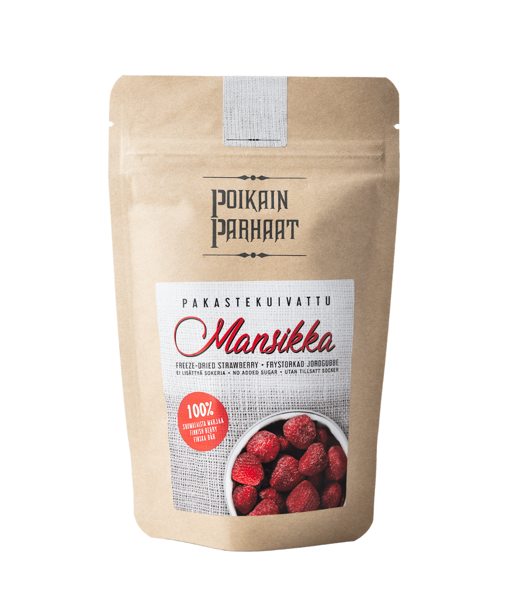 Pakastekuivattu Mansikka