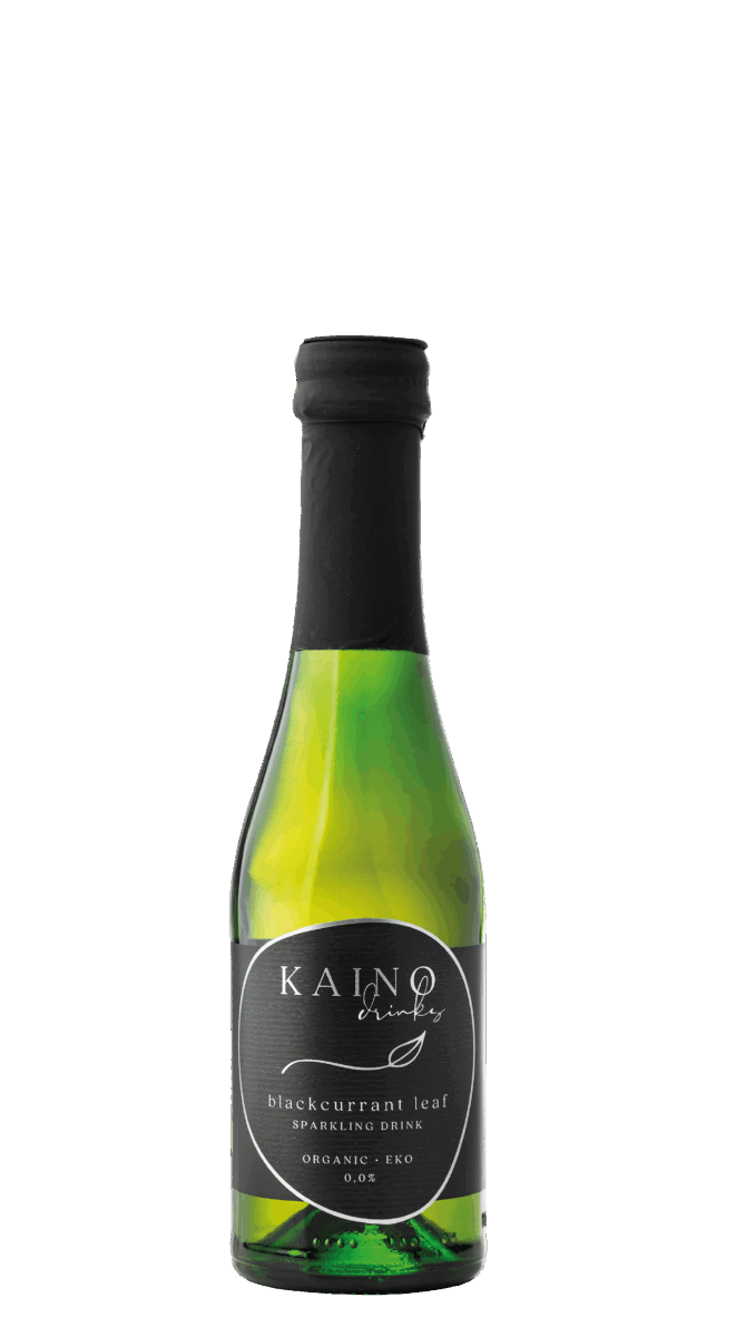 KAINO Drinks Mustaherukanlehti Luomukuohujuoma 0,0% 0,2L