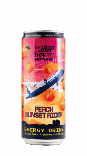 TO/GA Thrust <br>Energy Drink <br>Peach Sunset Rider 0,33L