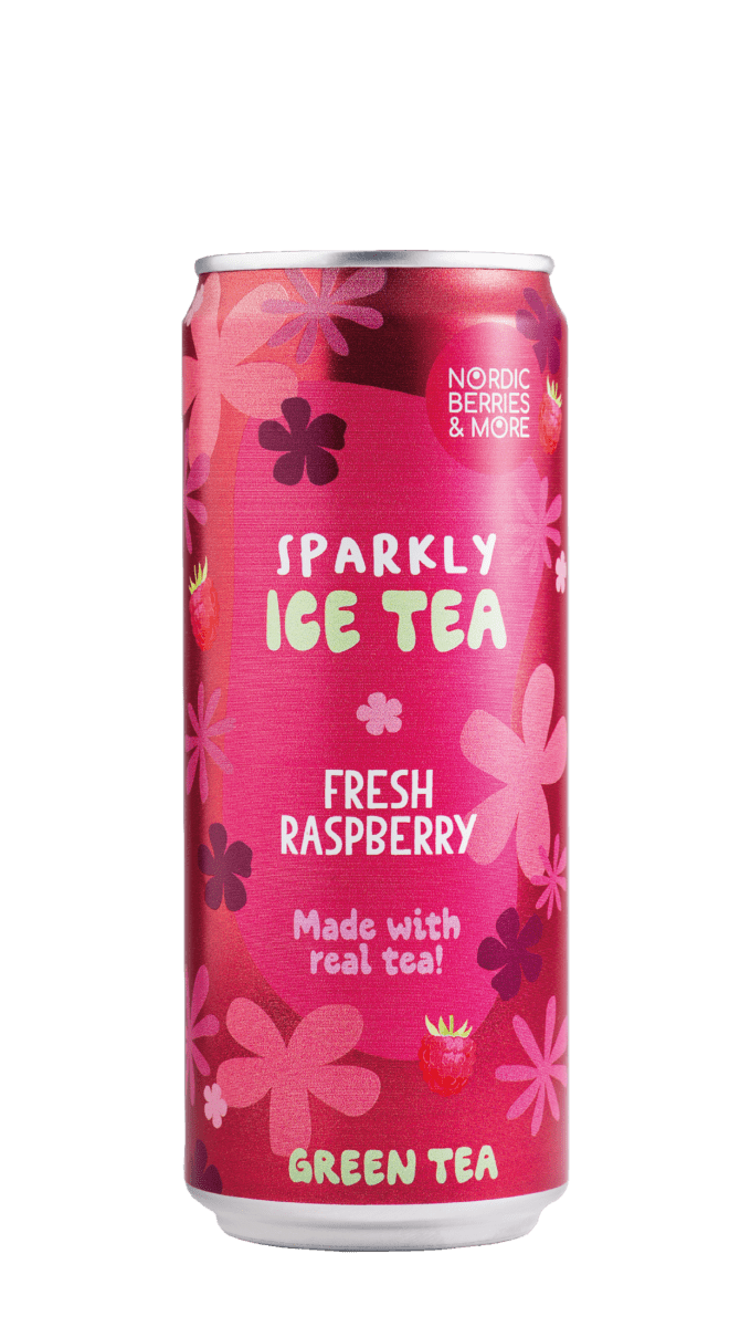 <br>Nordic Berries & More</br>Sparkly Ice Tea Fresh Raspberry 0,33L