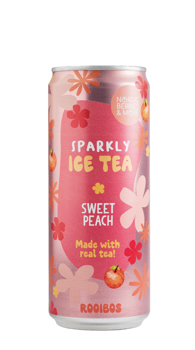 <br>Nordic Berries & More</br>Sparkly Ice Tea Sweet Peach 0,33L